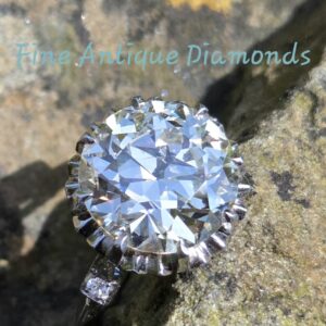 Investment piece. 5ct plus Old Transitional cut Diamondsolitaire.