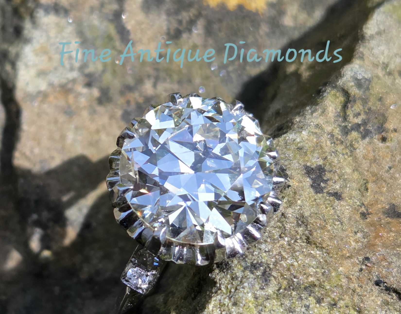 Investment piece. 5ct plus Old Transitional cut Diamondsolitaire.