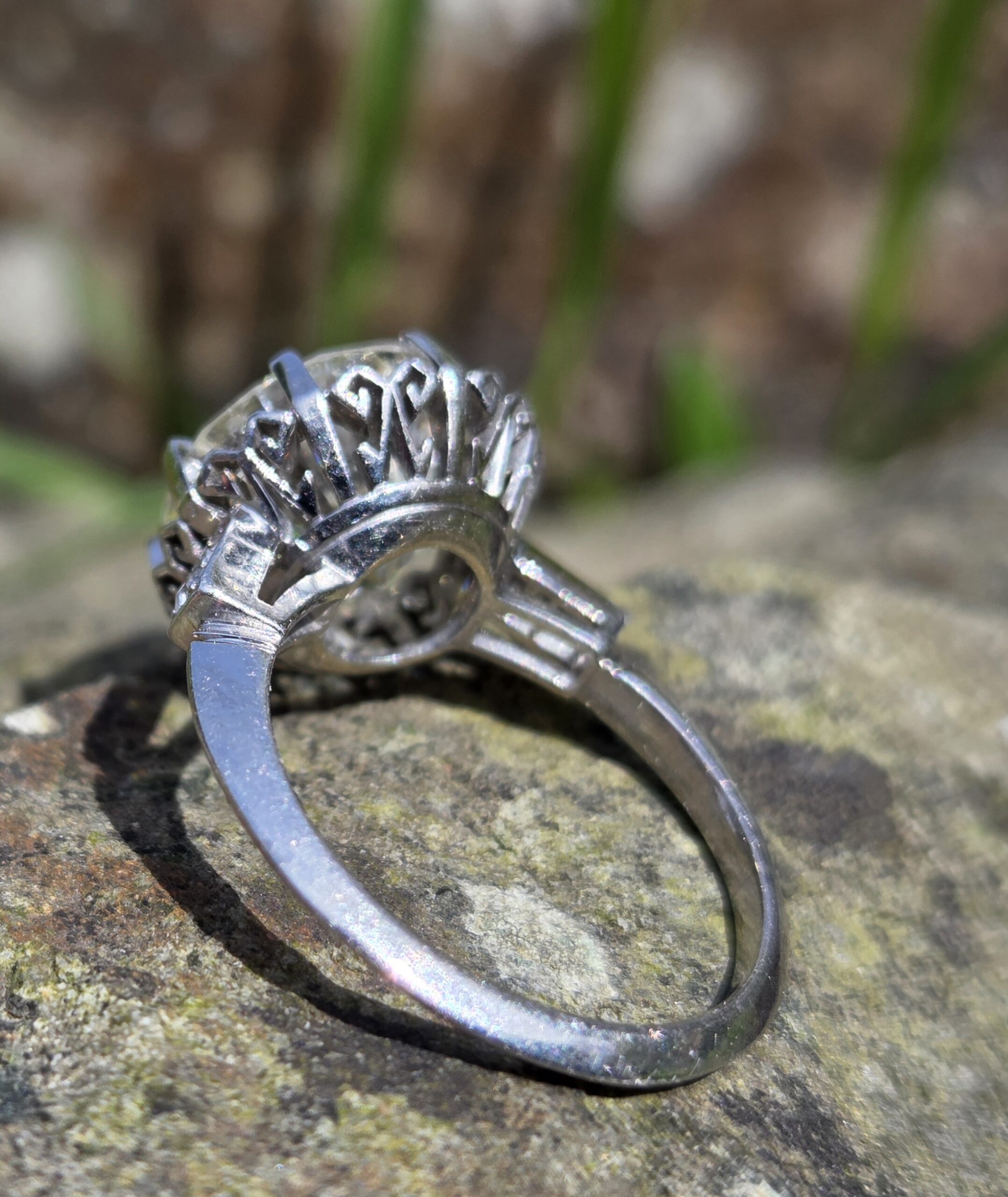 Investment piece. 5ct plus Old Transitional cut Diamondsolitaire. - Image 7