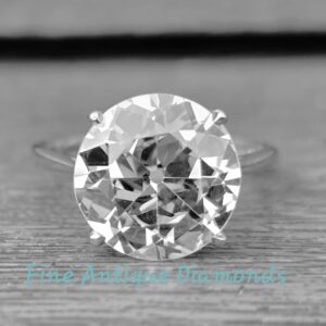 Simply Fabulous!!! 4.64ct Old European cut Diamond Solitaire