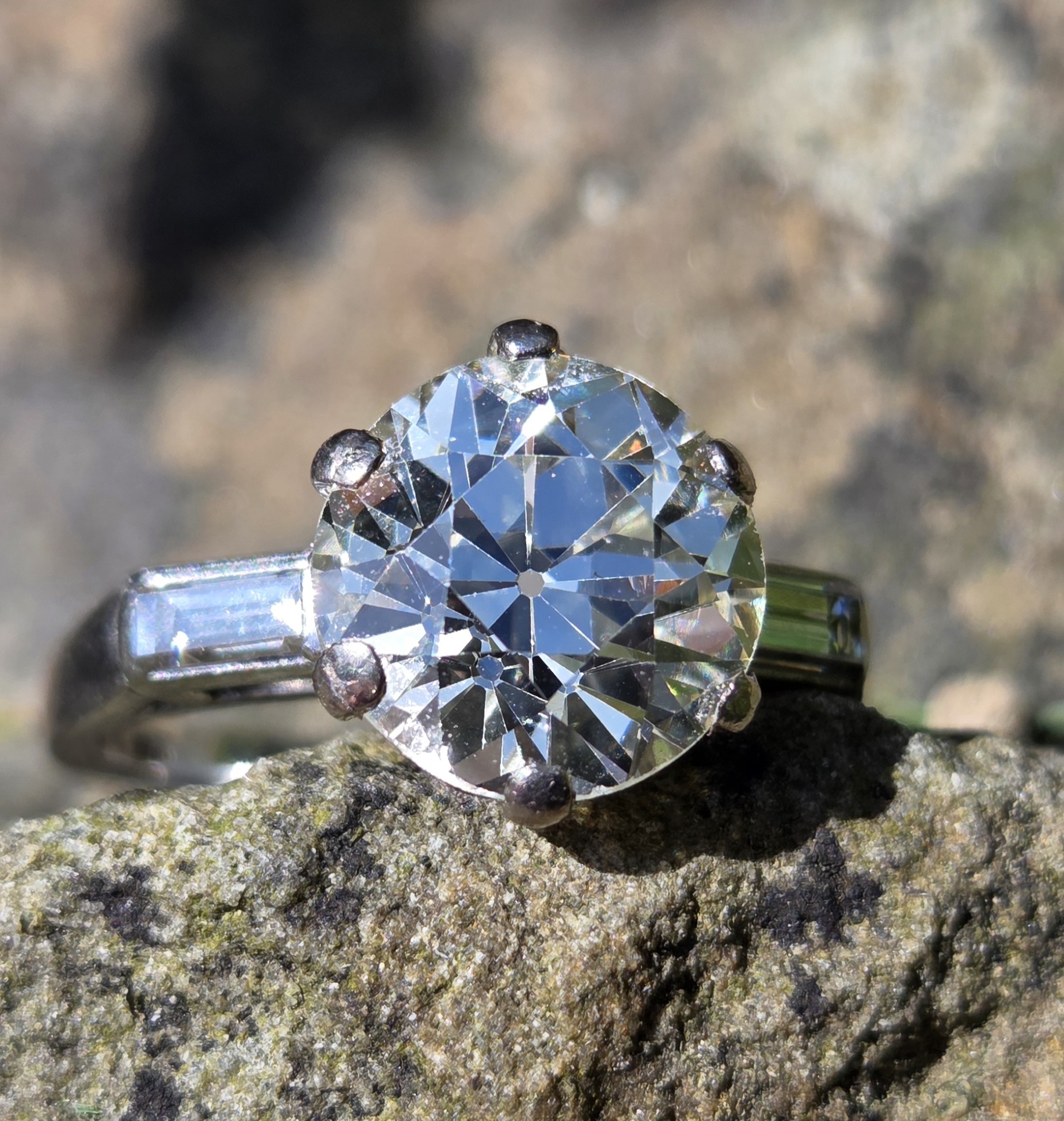 Wonderful 3.50ct Old European Cut diamond solitaire - Image 2