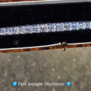 Art Deco 10ct Antique Diamond tennis/line bracelet