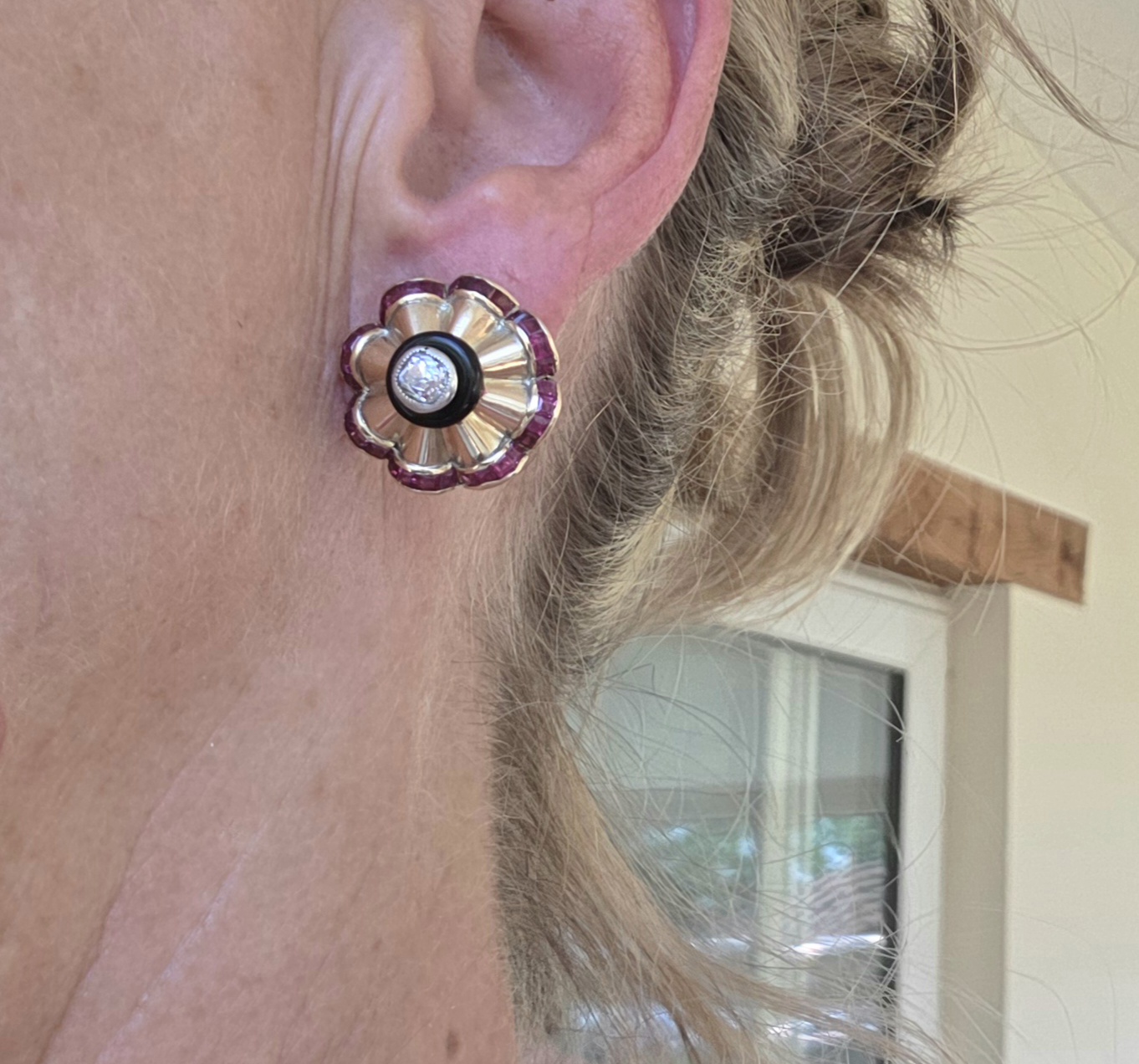 Incredible Art Deco studs - Image 12