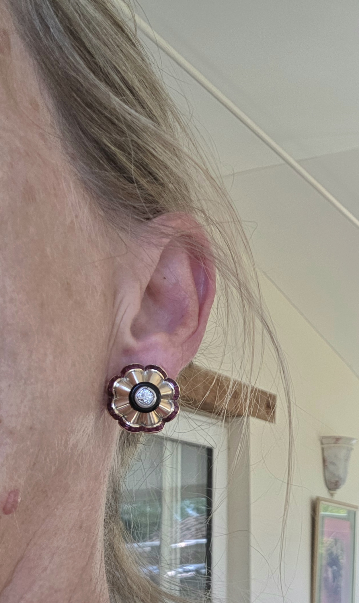 Incredible Art Deco studs - Image 10