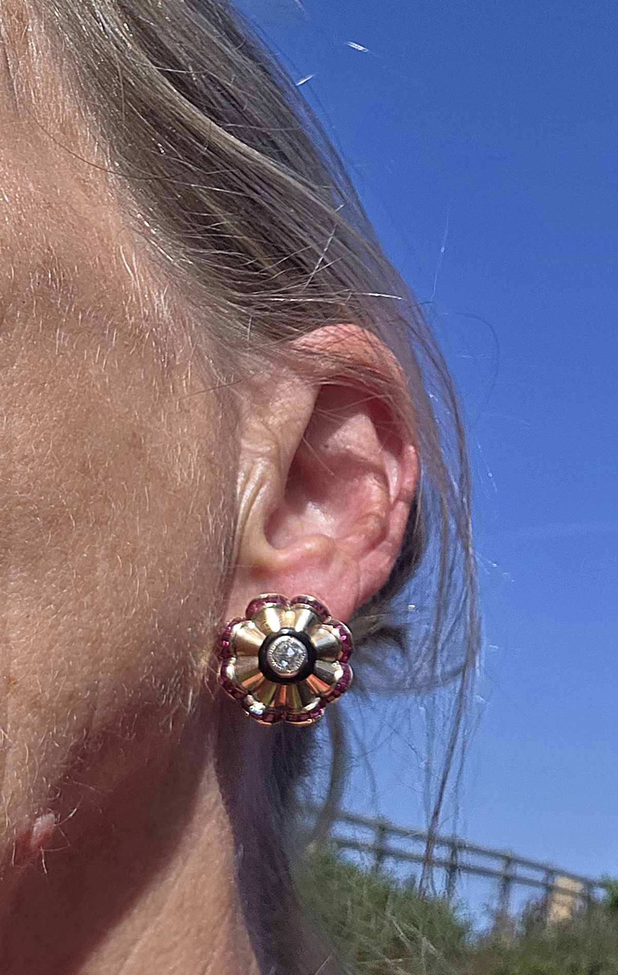 Incredible Art Deco studs - Image 8