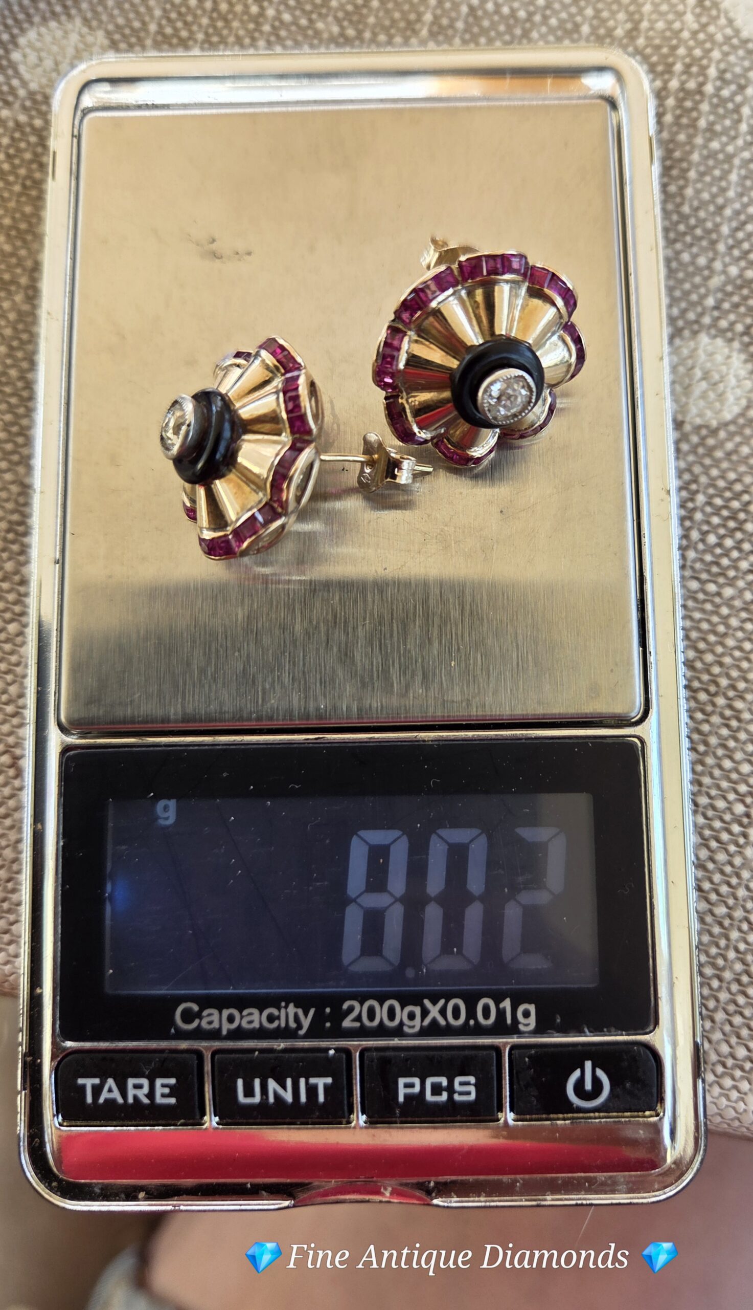 Incredible Art Deco studs - Image 7