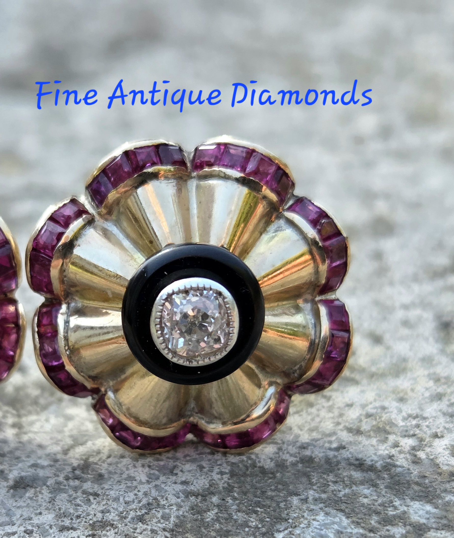 Incredible Art Deco studs - Image 2