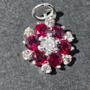 Stunning Ruby & Diamond Pendant
