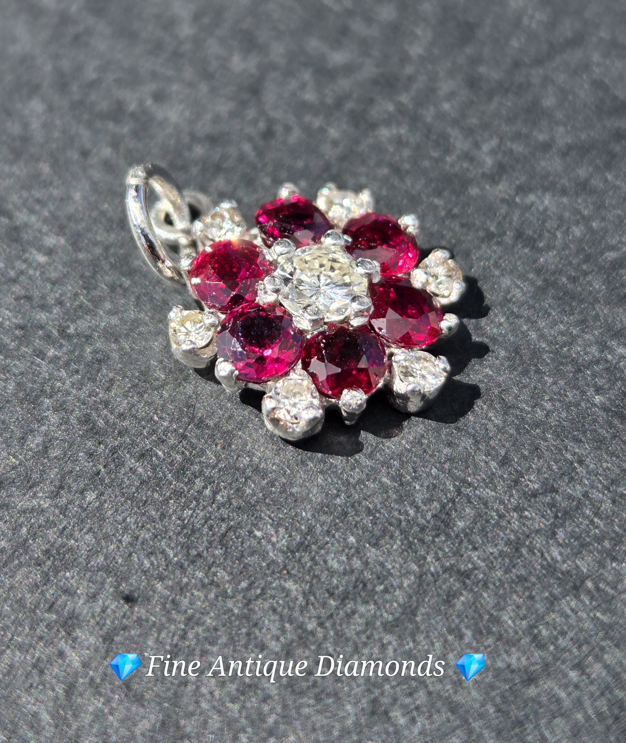Stunning Ruby & Diamond Pendant - Image 3