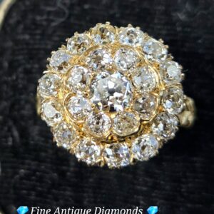 Exceptional Victorian Diamond cluster