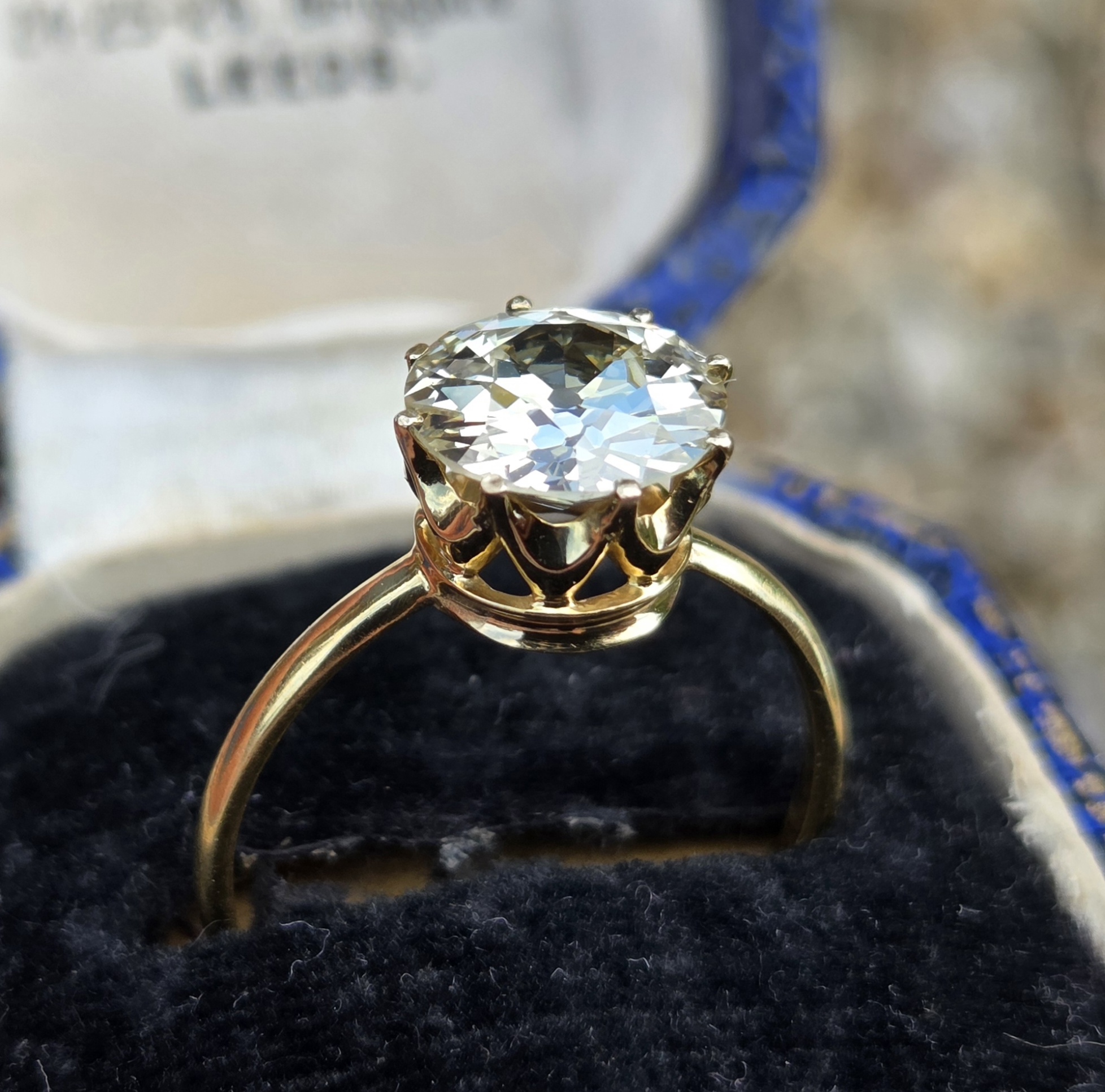 Top clarity Old European cut Solitaire. - Image 9