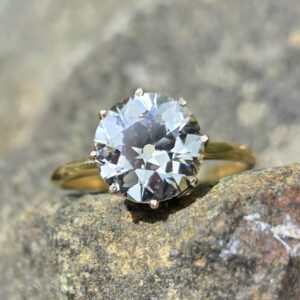 Top clarity Old European cut Solitaire.