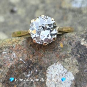 Fabulous Old Cut Diamond Solitaire ring