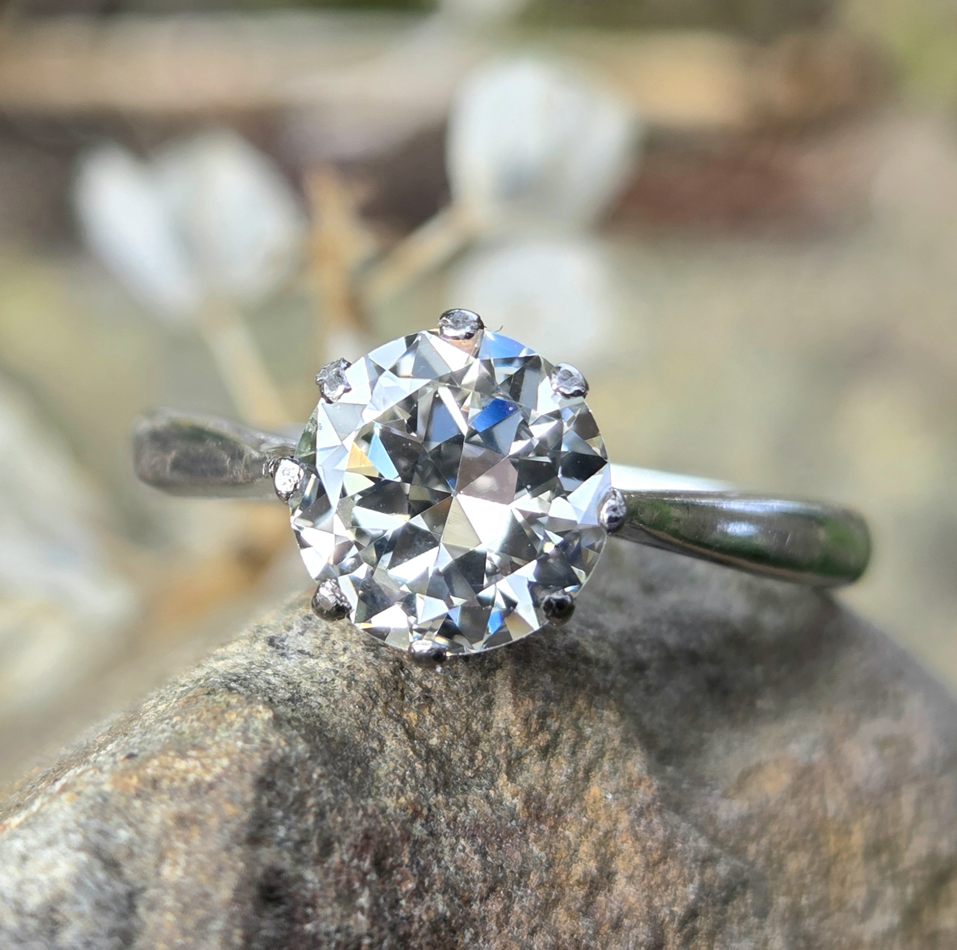 Stunning Transitional cut Diamond Solitaire - Image 15