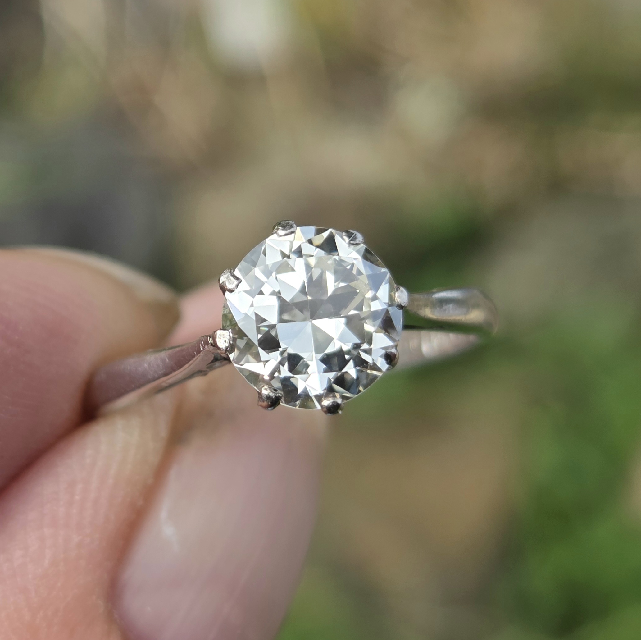 Stunning Transitional cut Diamond Solitaire - Image 12