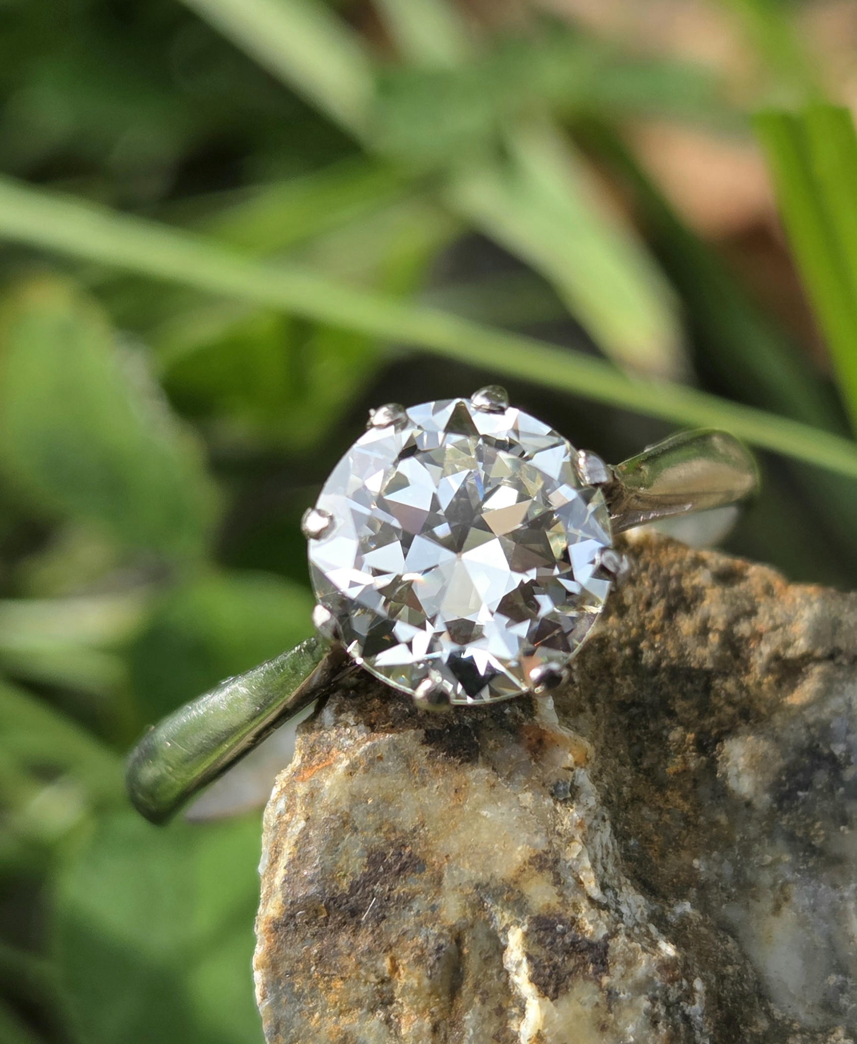 Stunning Transitional cut Diamond Solitaire - Image 10
