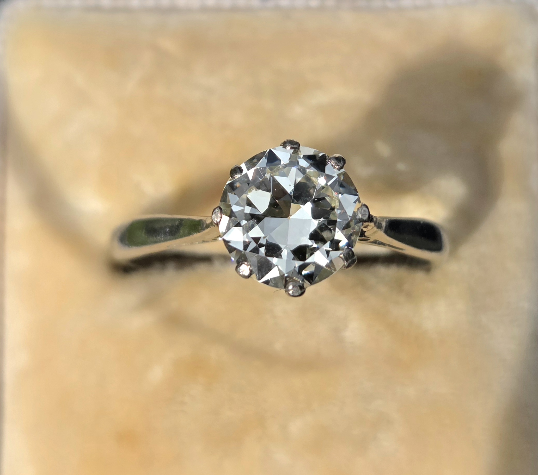 Stunning Transitional cut Diamond Solitaire - Image 4