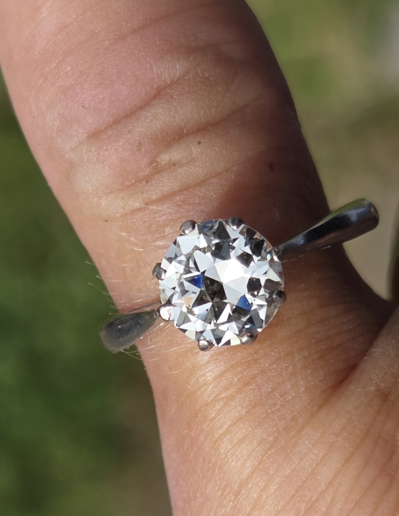 Stunning Transitional cut Diamond Solitaire - Image 7
