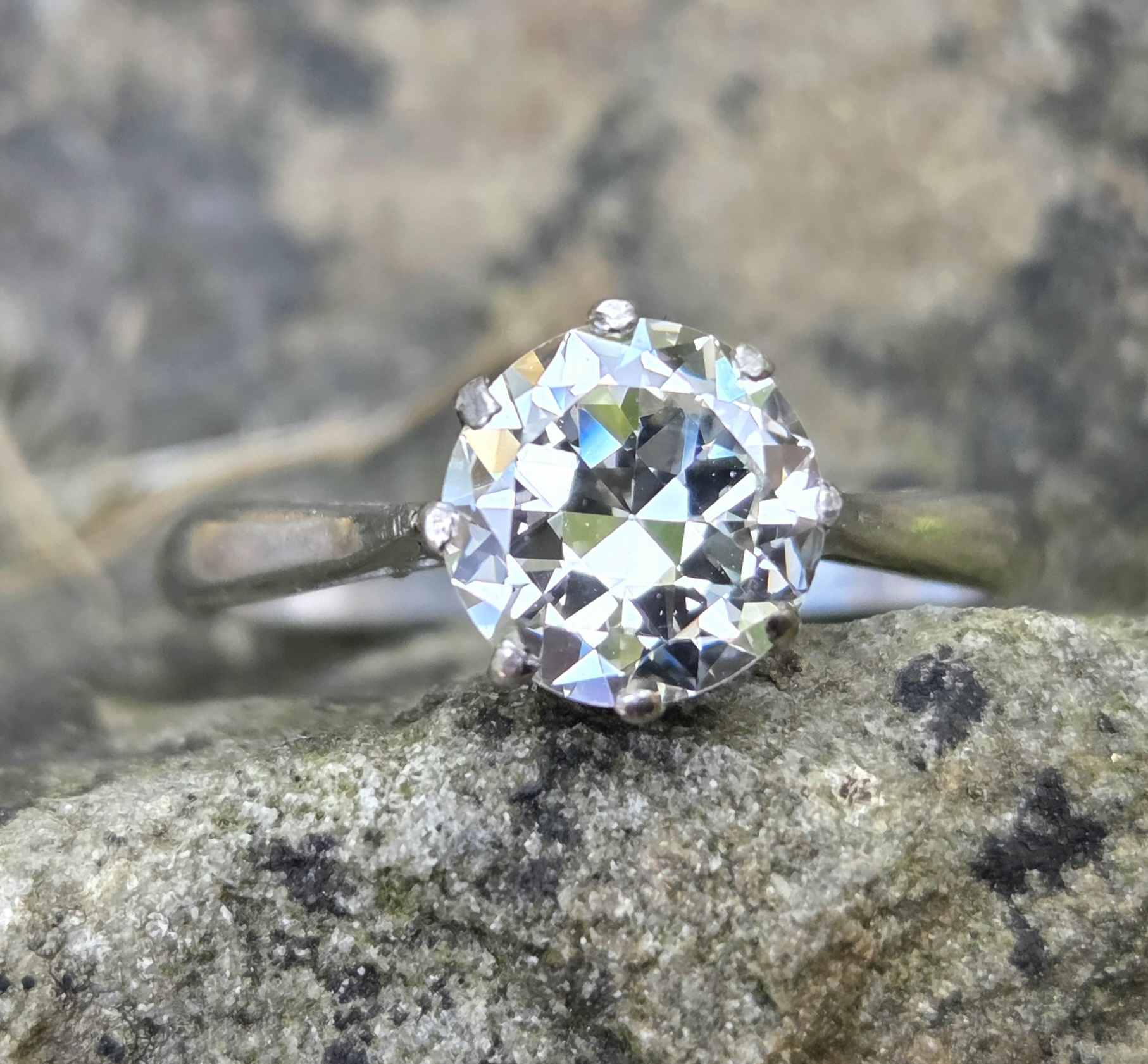 Stunning Transitional cut Diamond Solitaire