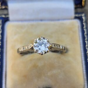 Pretty 1ct Old cut Diamond Solitaire