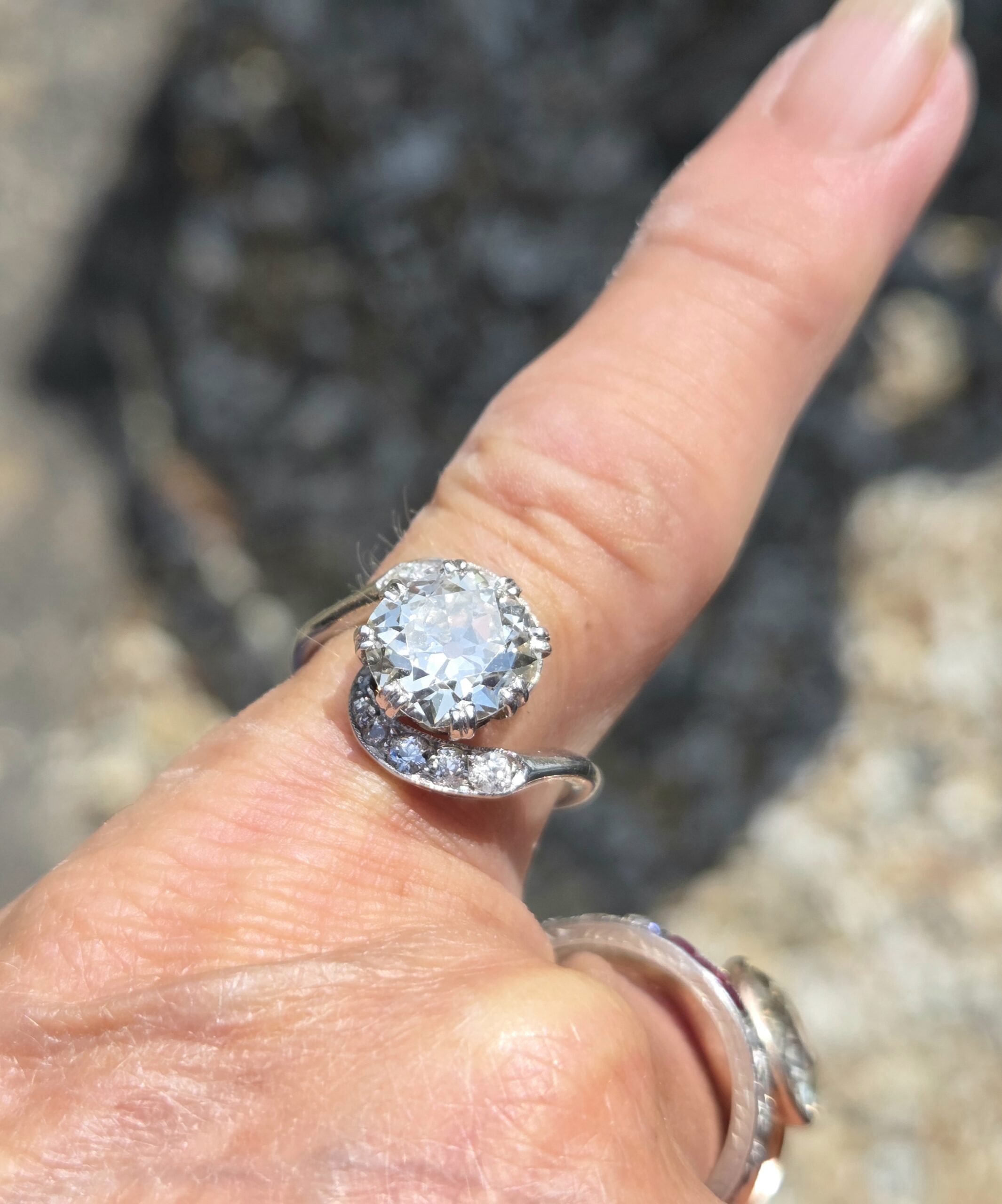 Fabulous 2ct + Old Mine cut solitaire - Image 10