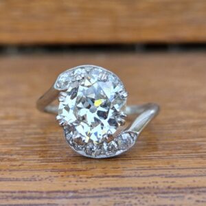 Fabulous 2ct + Old Mine cut solitaire