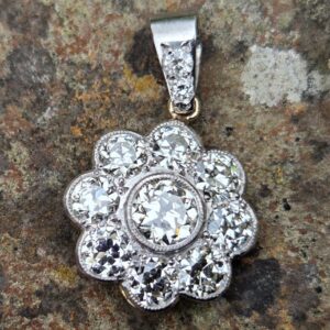 Fabulous 2.25ct Old cut Diamond Pendant.