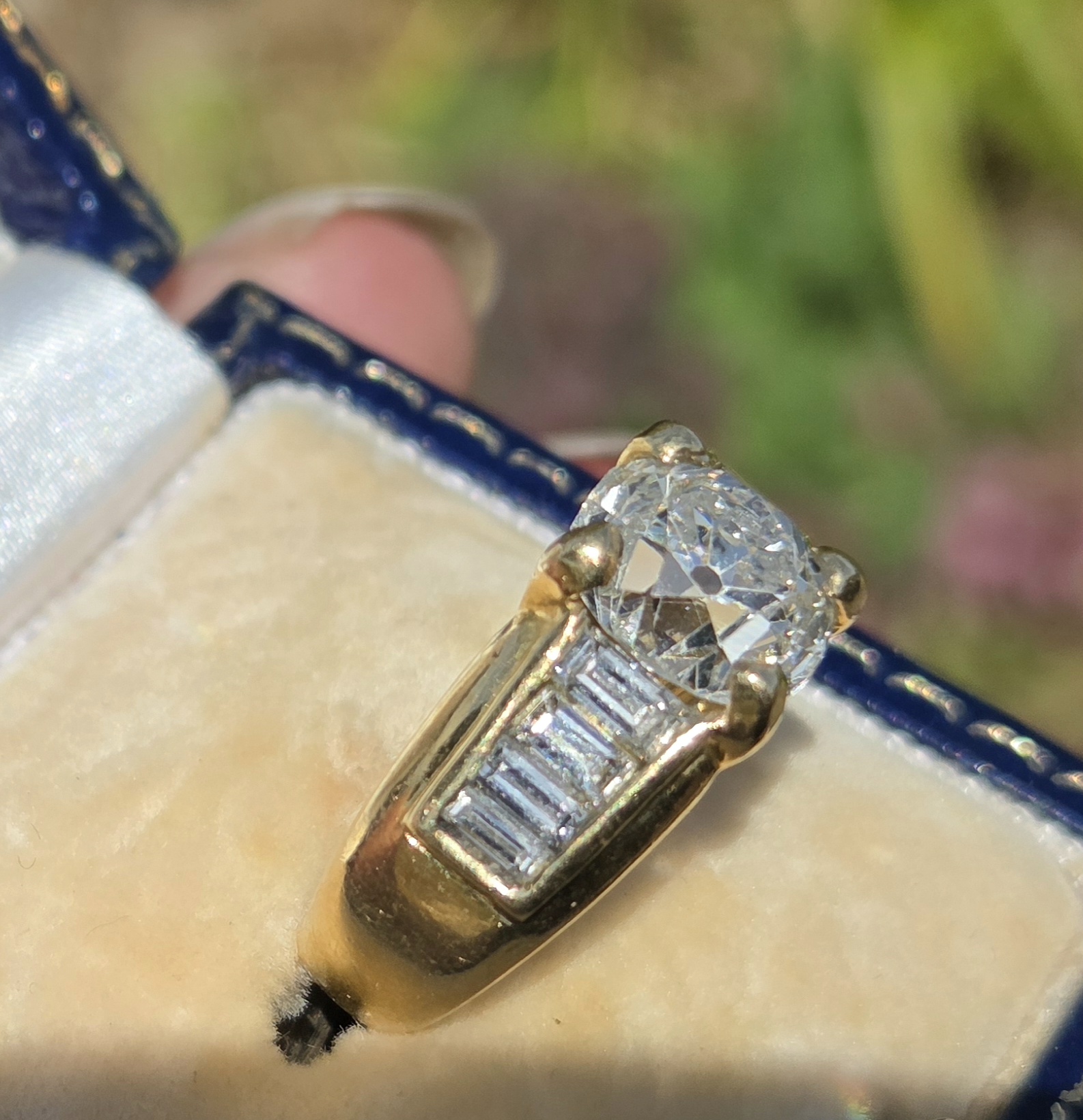 An incredible Old Mine cut Diamond Solitaire. - Image 8