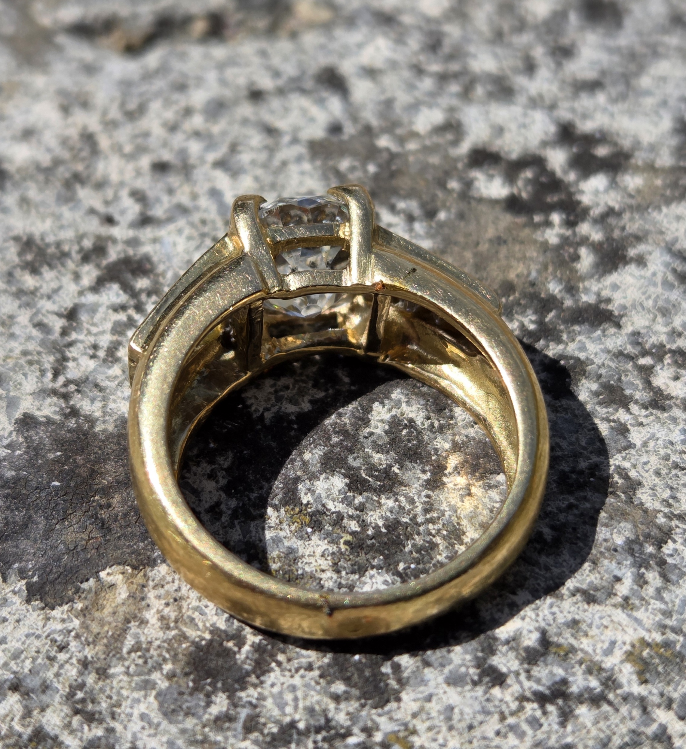 An incredible Old Mine cut Diamond Solitaire. - Image 4