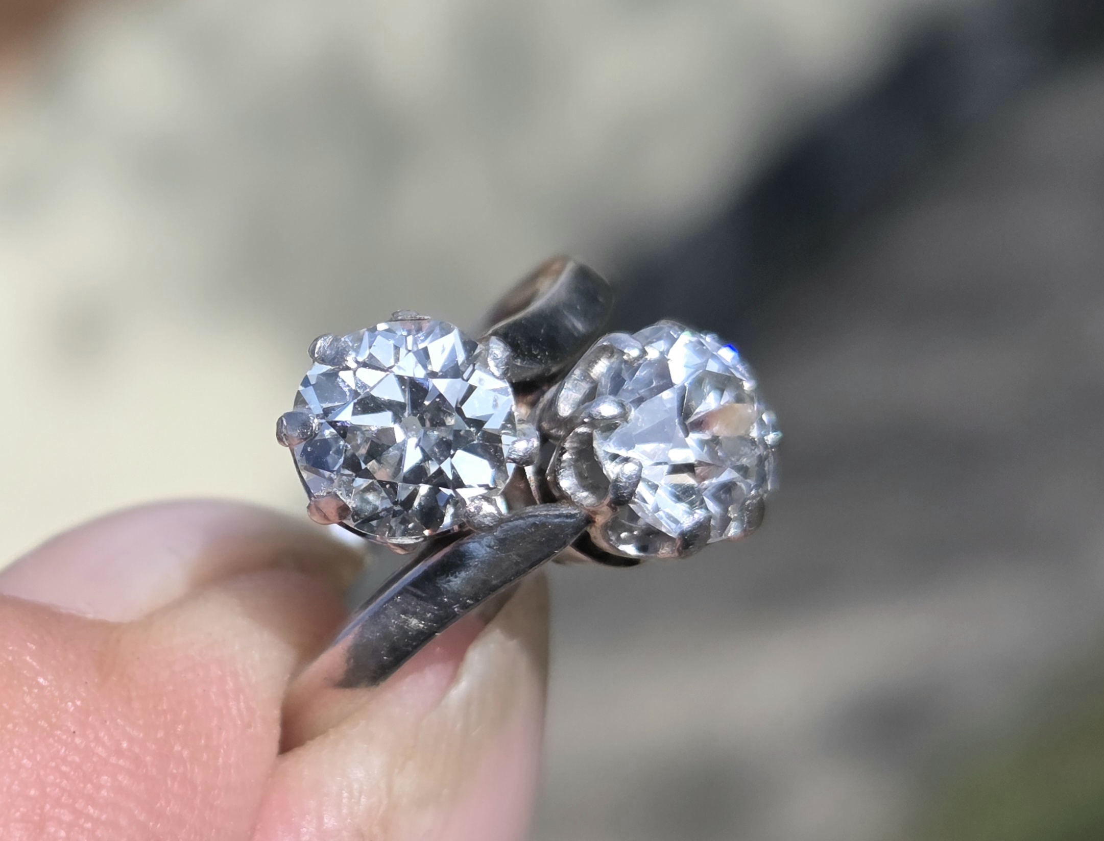A very special Diamond Toi et Moi. - Image 9