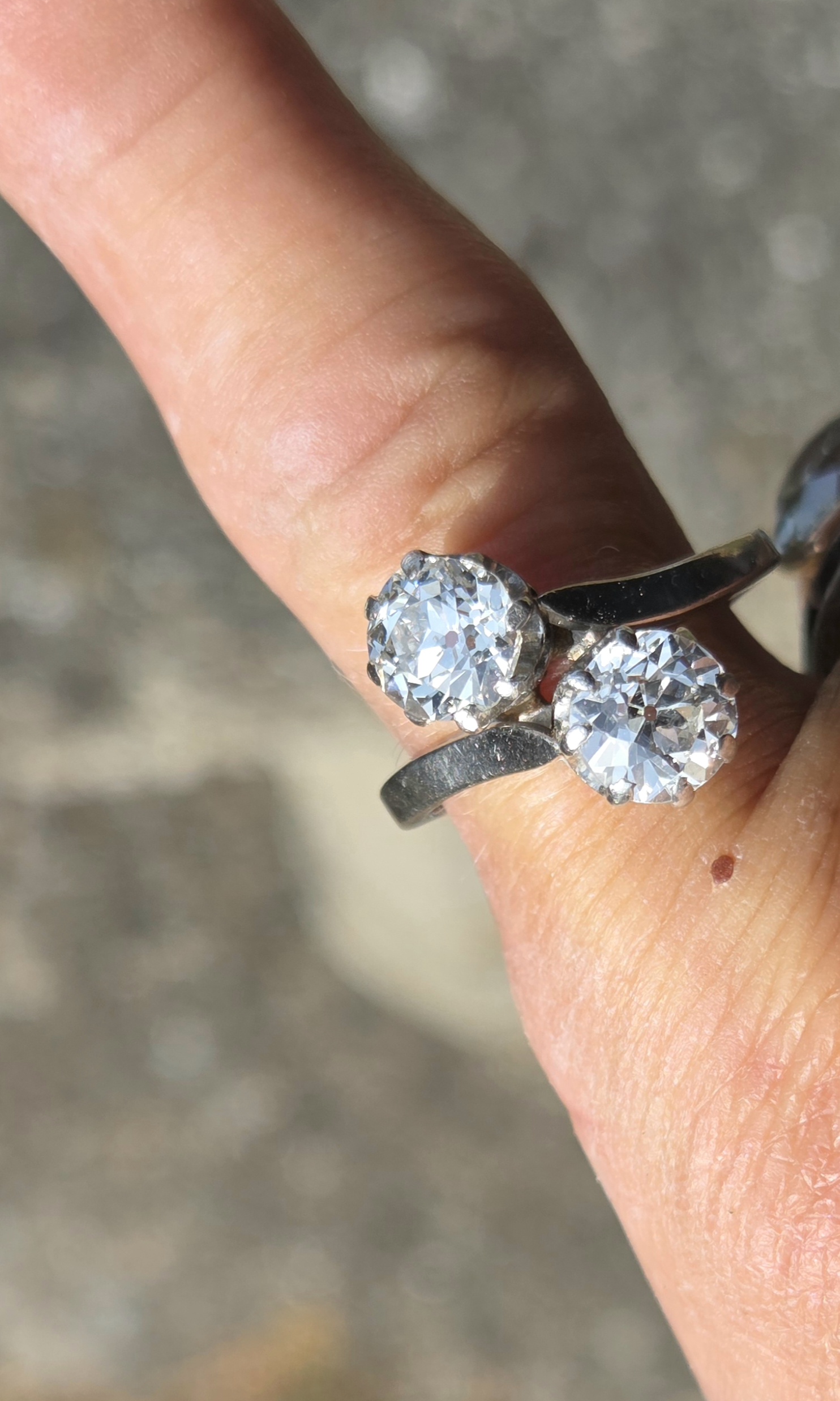 A very special Diamond Toi et Moi. - Image 4