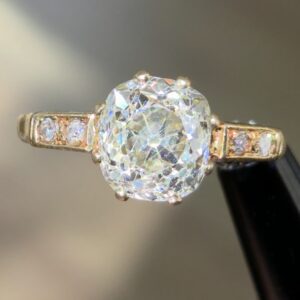 A Rare Original 2.26ct Old Mine cut Solitaire
