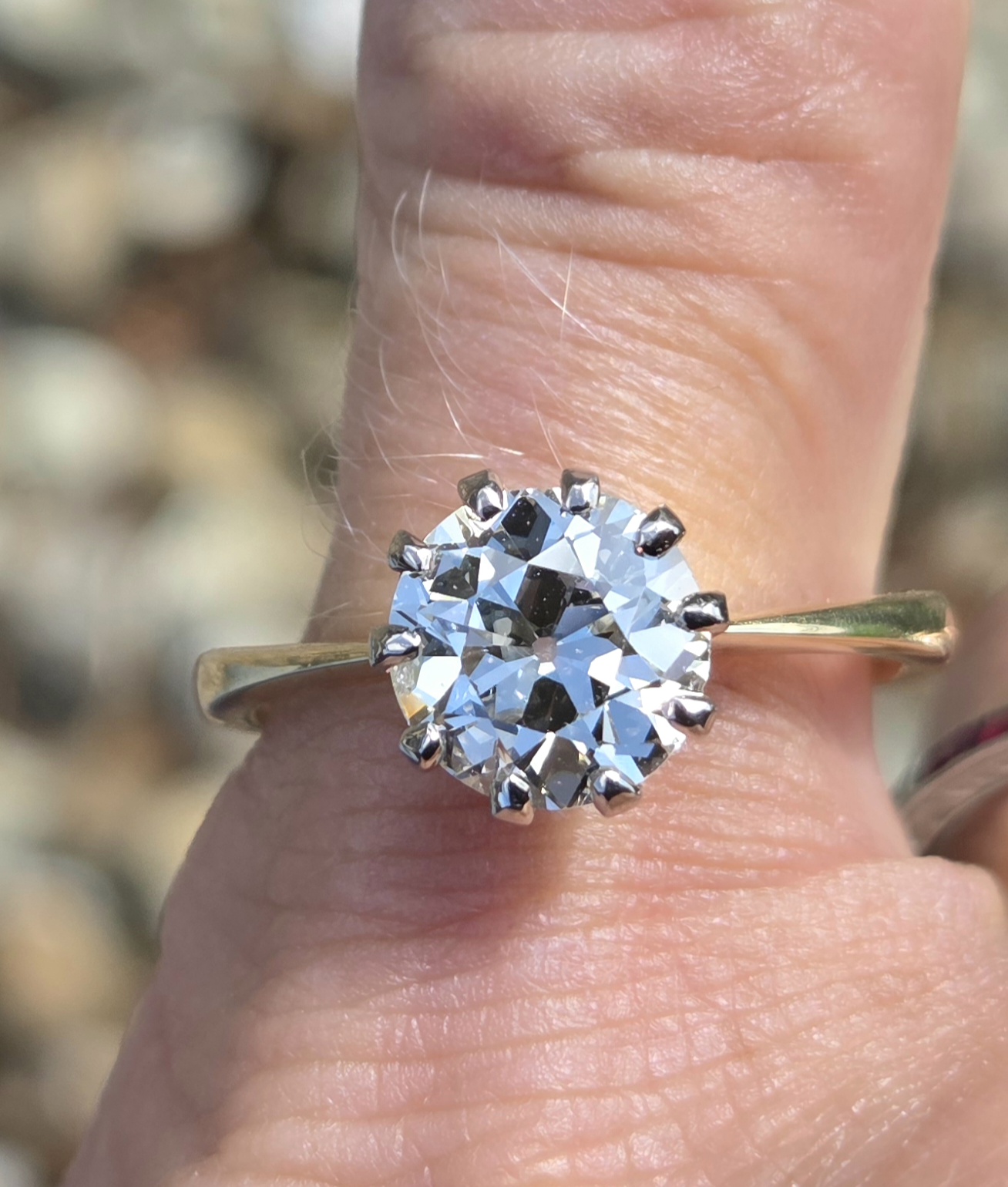 A beautiful 2.05ct Old European cut solitaire. - Image 6