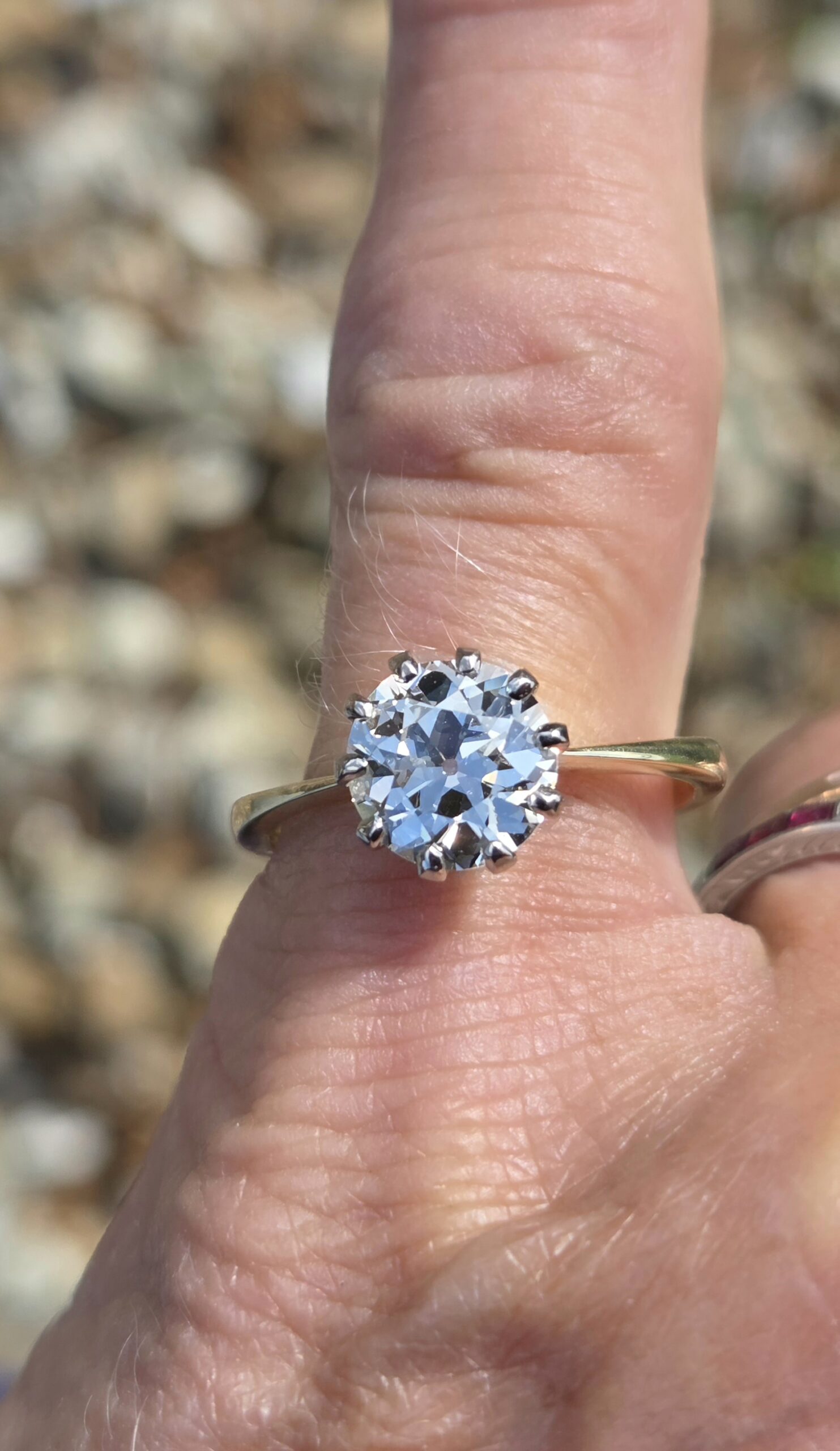 A beautiful 2.05ct Old European cut solitaire. - Image 5