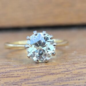 A beautiful 2.05ct Old European cut solitaire.