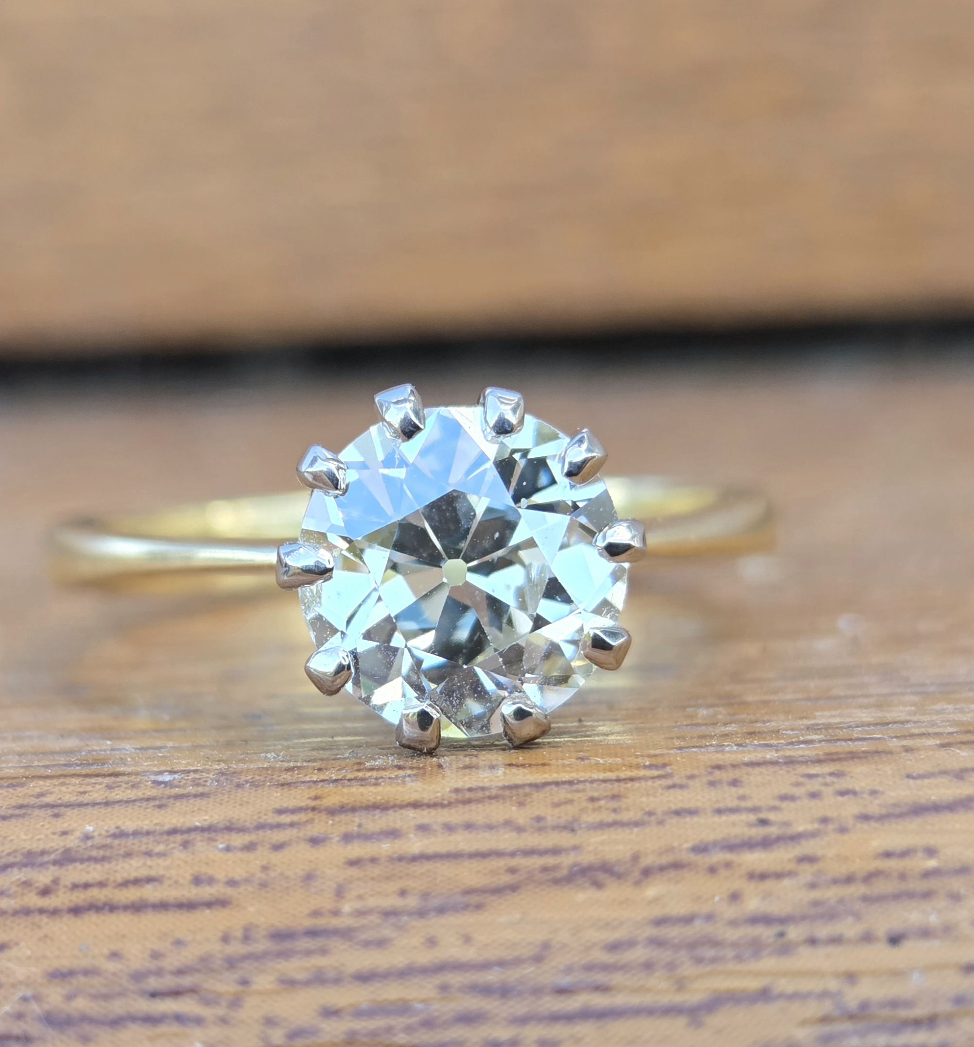 A beautiful 2.05ct Old European cut solitaire.