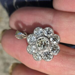 Old European cut Diamond pendant